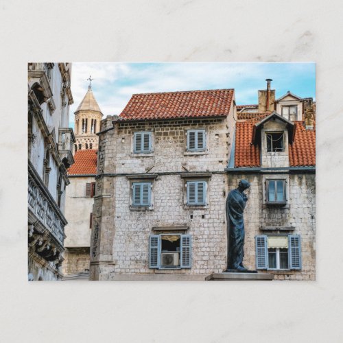 Old town Split Croatia Postcard