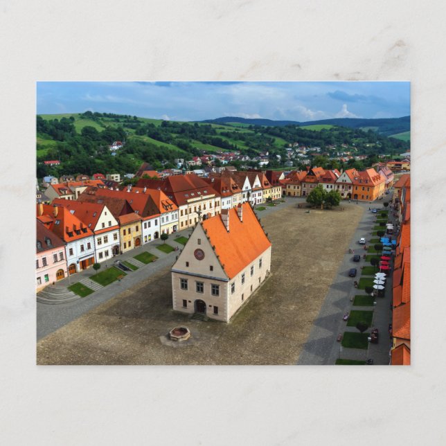 Old town square in Bardejov, Slovakia Postcard (Front)