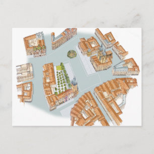 Old Town Square. Prague Czech Postcard