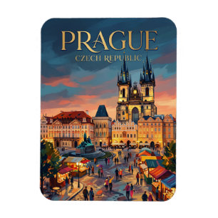 Old Town Square, Prague Czech Republic Magnet