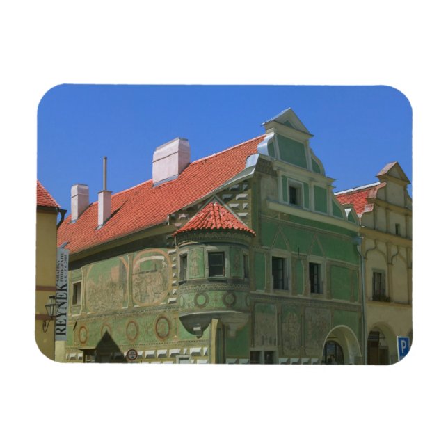 Old town square surrounded by 16th-century 2 magnet (Horizontal)