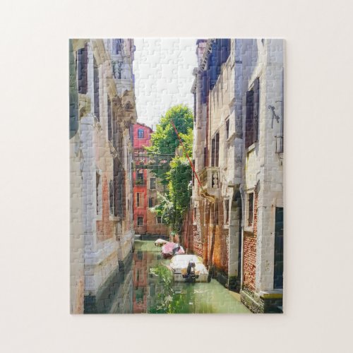 Old Town Venice Canal romantic Italy scene Jigsaw Puzzle