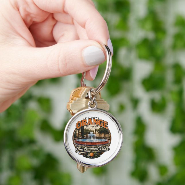 Old Towne Orange Key Chain.  Keychain (Hand)