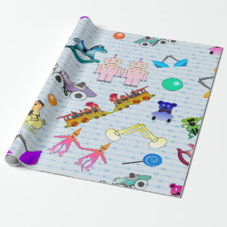 Old Toys Wrapping Paper