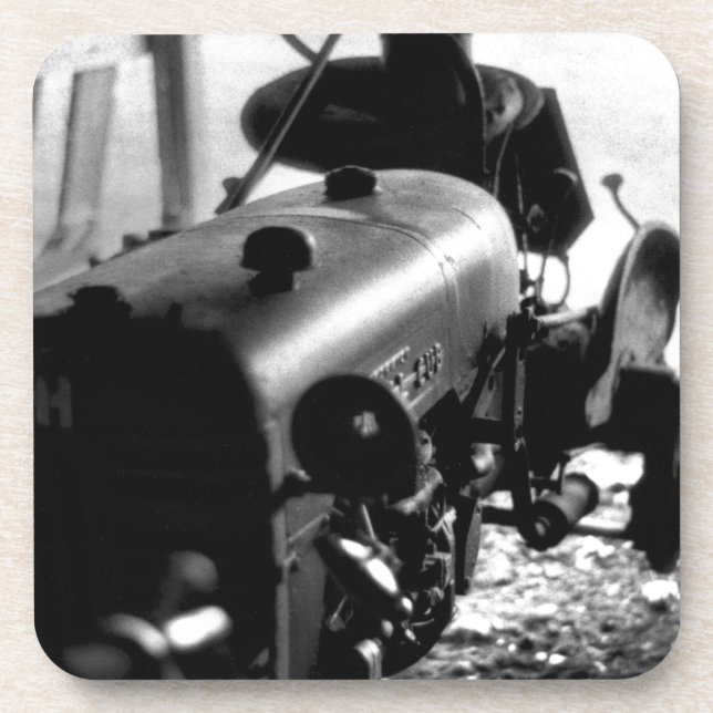 Old Tractor Drink Coaster (Front)