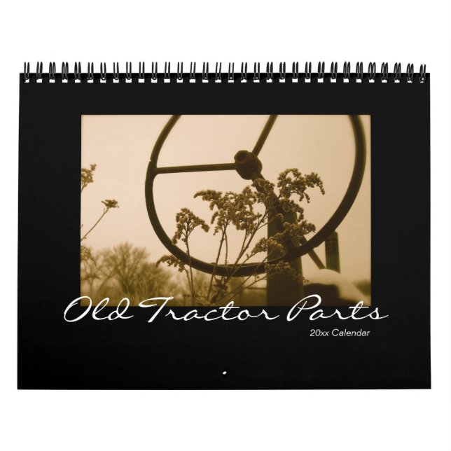 Old Tractor Parts Calendar: Customize Year Calendar (Cover)