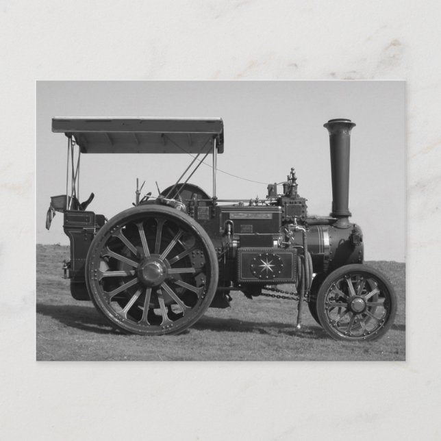 Old Tractor Postcard (Front)