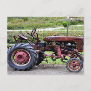 Old Tractor - Postcard