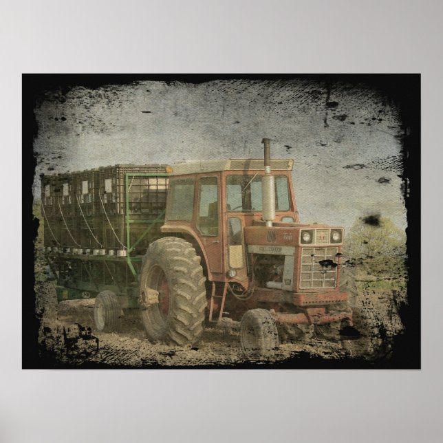 Old Tractor Poster (Front)