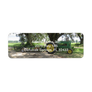 Old Tractor Return Address label