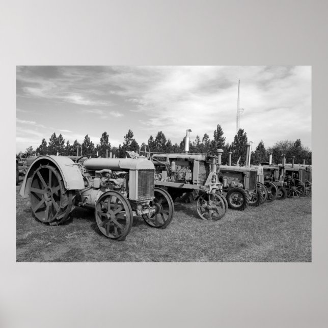 Old Tractors Poster (Front)