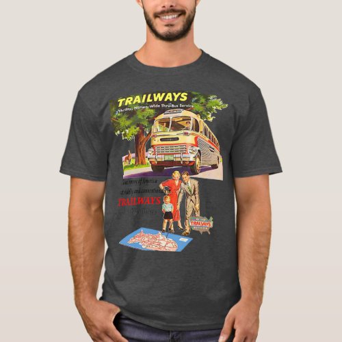 Old Trailways Bus Lines T_Shirt