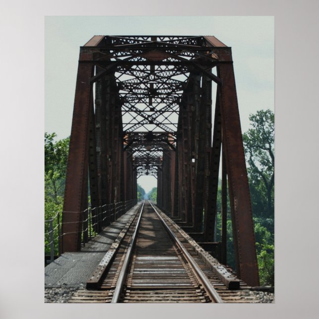 Old Train Bridge Poster (Front)