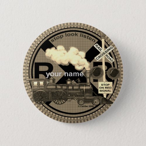 Old Train  custom name pin button
