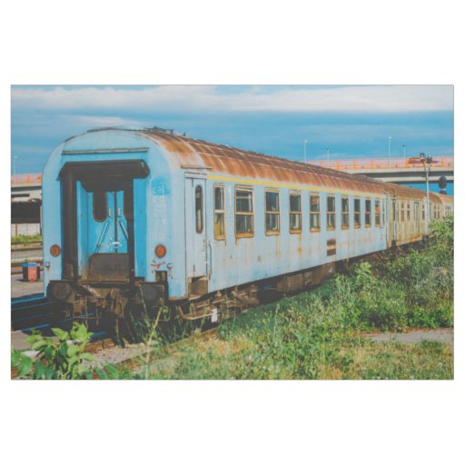 Old train fabric