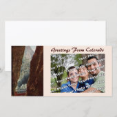 Old Train from Crevice in Royal Gorge Photo Card (Front/Back)