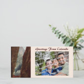 Old Train from Crevice in Royal Gorge Photo Card (Standing Front)