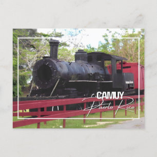 Old train in Camuy Puerto Rico  Postcard