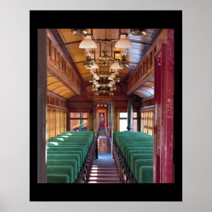 Old Train Interior Photo Poster