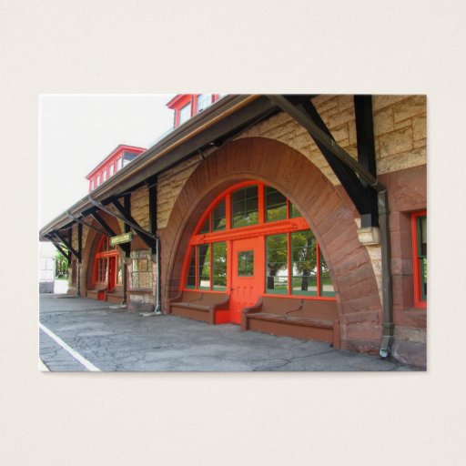 Customizable Old Train Station ~ ATC Business Card Templates