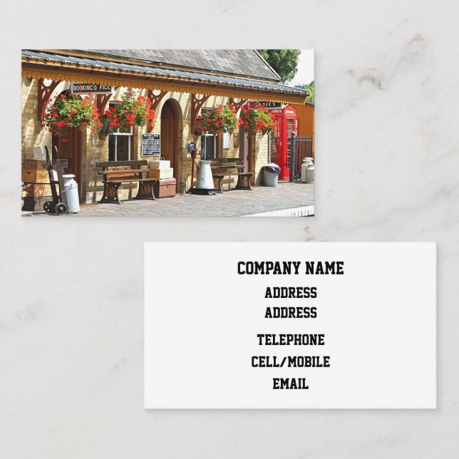OLD TRAIN STATION   BUSINESS CARD (Front/Back)