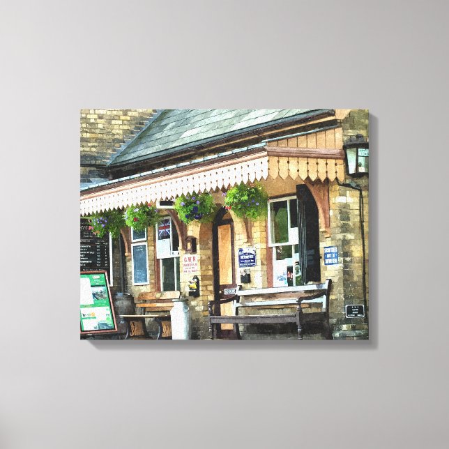 OLD TRAIN STATION CANVAS PRINT (Front)