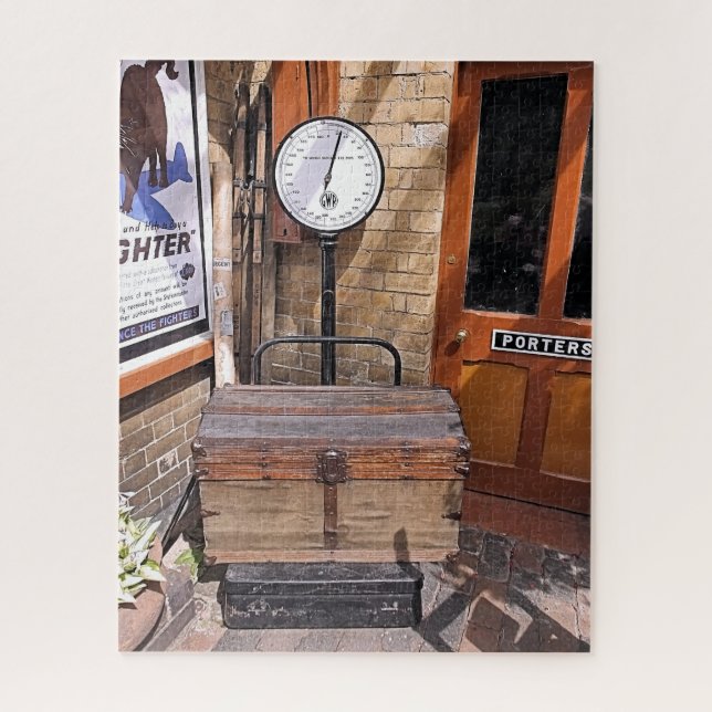OLD TRAIN STATION JIGSAW PUZZLE (Vertical)