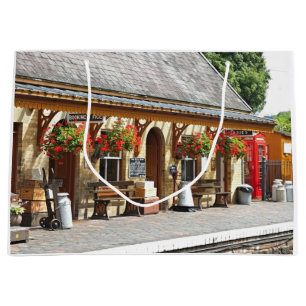 OLD TRAIN STATION LARGE GIFT BAG