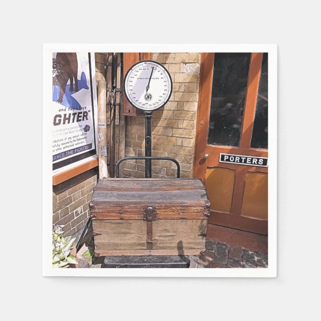 OLD TRAIN STATION NAPKINS (Front)