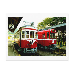 Old Train Station of Mino, Japan Postcard
