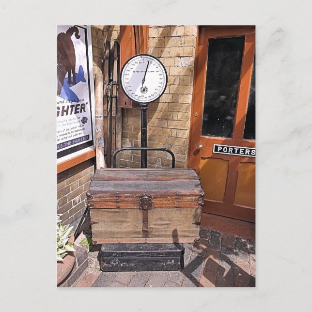 OLD TRAIN STATION POSTCARD (Front)