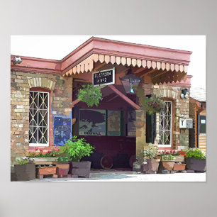 OLD TRAIN STATION POSTER