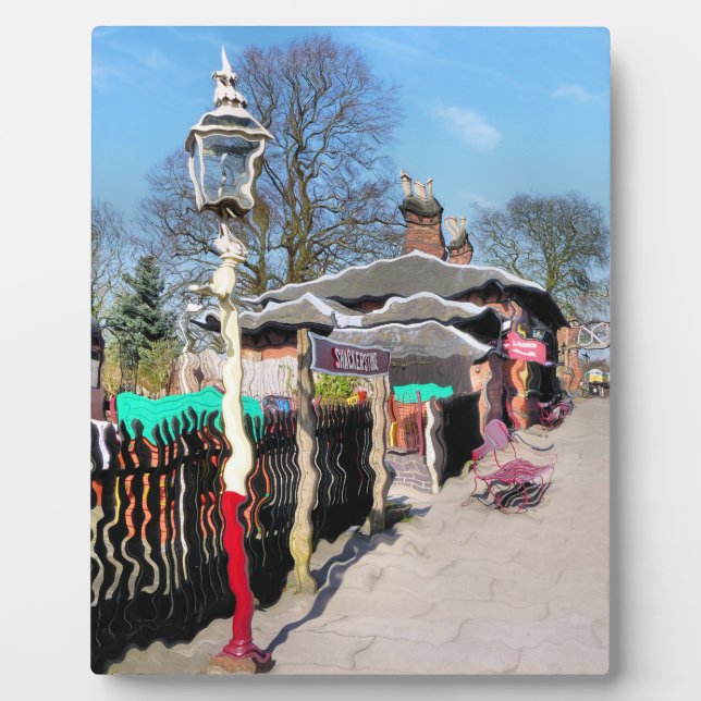 OLD TRAIN STATIONS PLAQUE (Front)