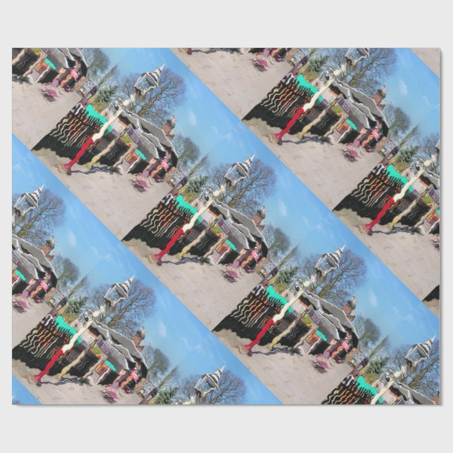 OLD TRAIN STATIONS WRAPPING PAPER (Flat)