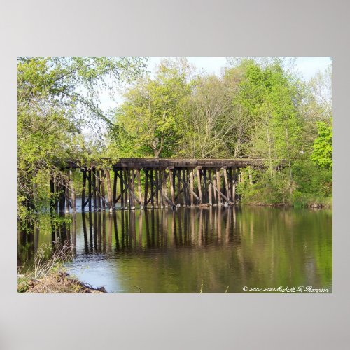 Old Train Trestle Poster