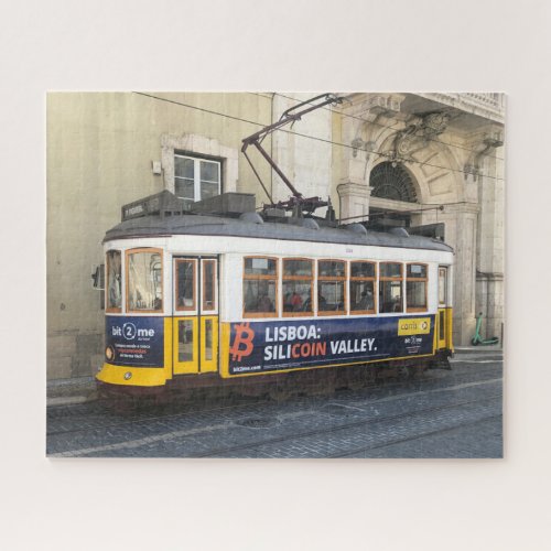 Old Tram in Lisbon Portugal Jigsaw Puzzle