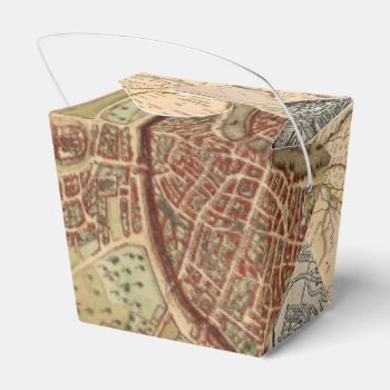 Old Travel Maps Vintage Collage Favor Boxes by missprinteditions at Zazzle