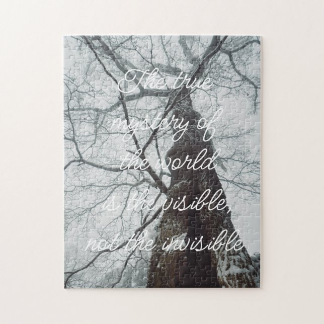 Old Tree in a Misty Forest Jigsaw Puzzle (Vertical)