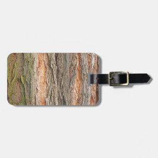 old tree luggage tag
