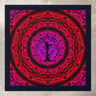 Old Tree Red & Purple Floor Decals