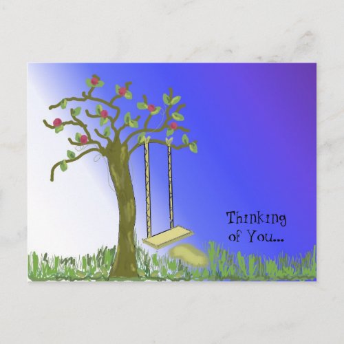 Old Tree Swing Postcard