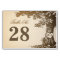 Old Tree Wedding Table Number Cards Place Cards