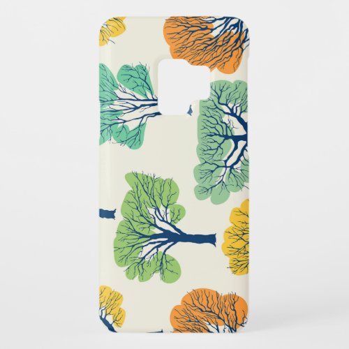 Old Trees Nature Seamless Pattern Case_Mate Samsung Galaxy S9 Case