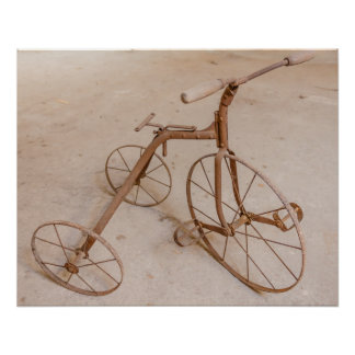 OLD TRICYCLE 1928 PERFECT POSTER