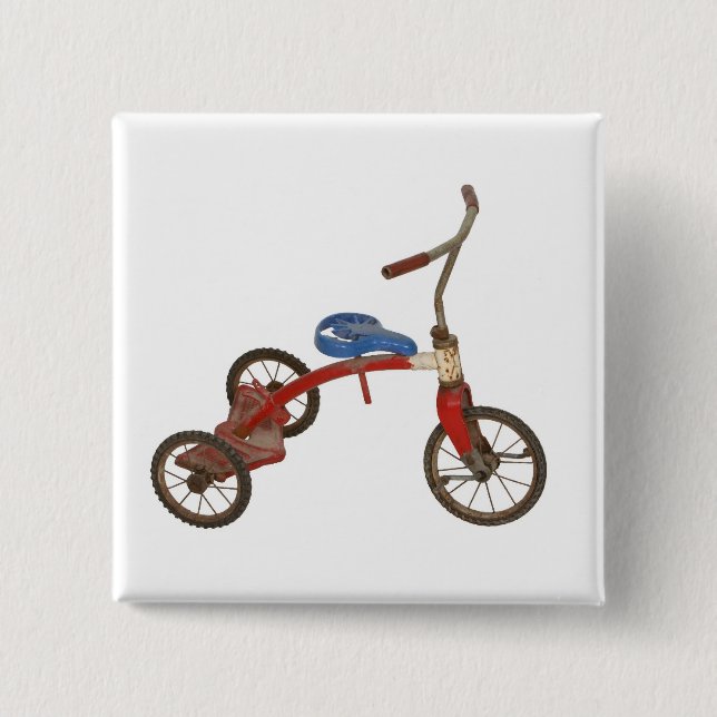 Old Tricycle Pinback Button (Front)