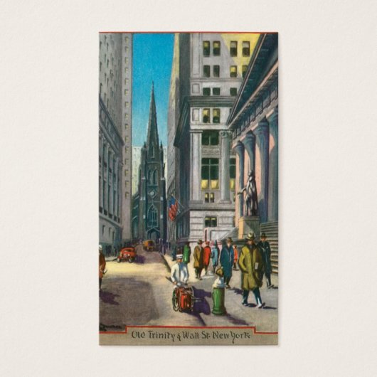 Old Trinity & Wall Street, New York (Front)