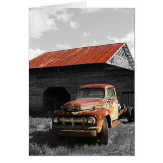 Old Truck b/w Cards