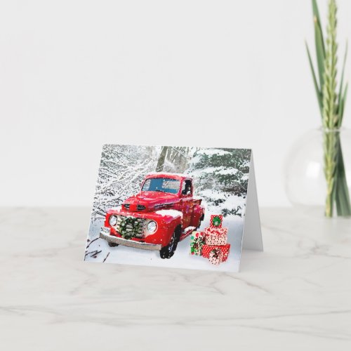 Old Truck Holiday Card