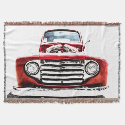 Old Truck Throw Blanket