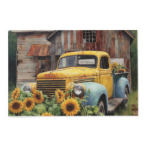 Old Truck With Barn